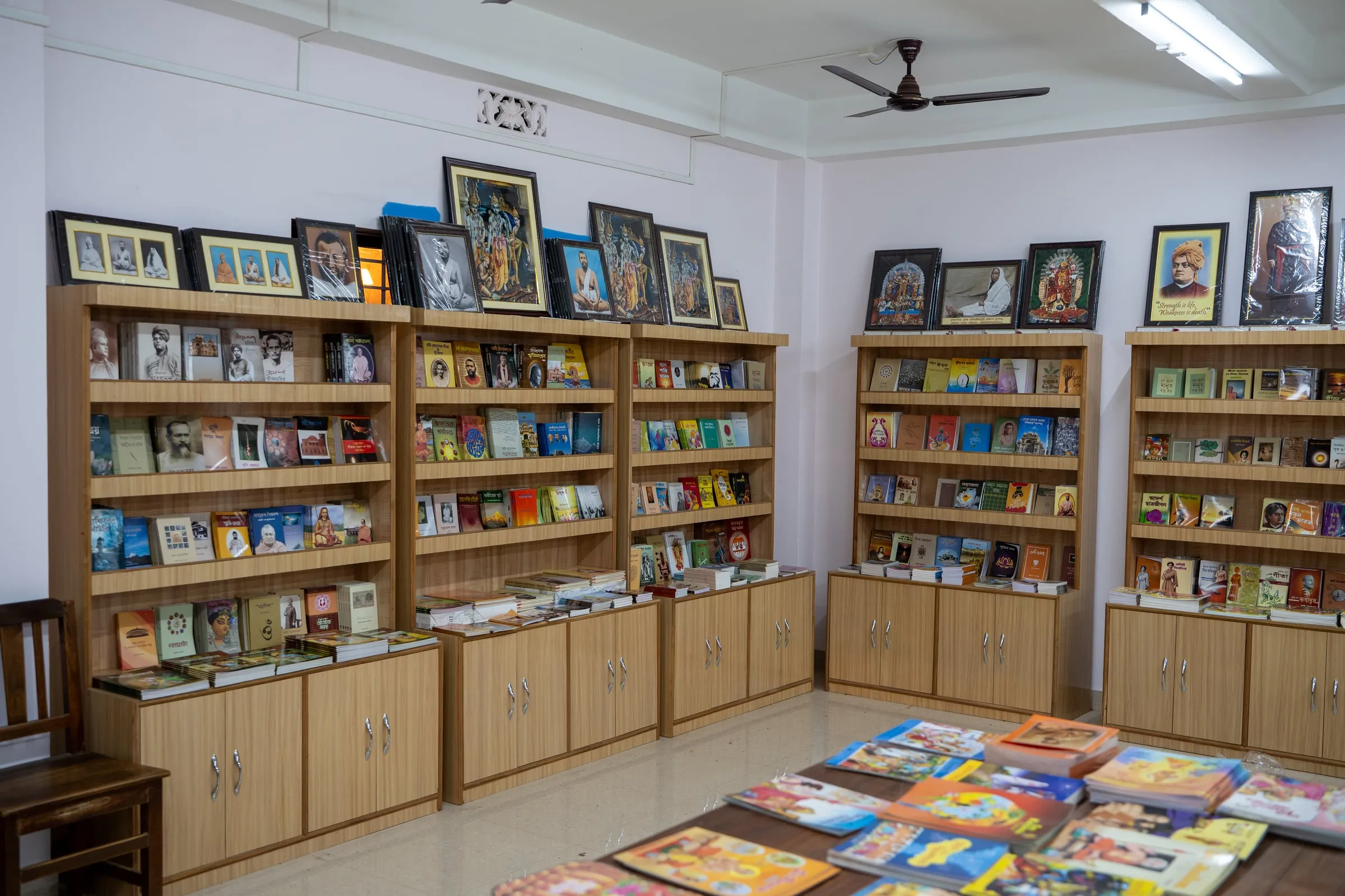 The book stall at Ramakrishna Mission, Dhaleswar