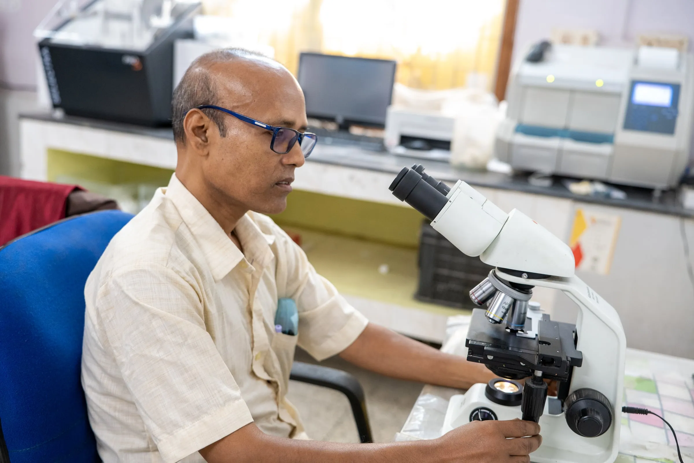 The pathology laboratory at the Mission medical unit