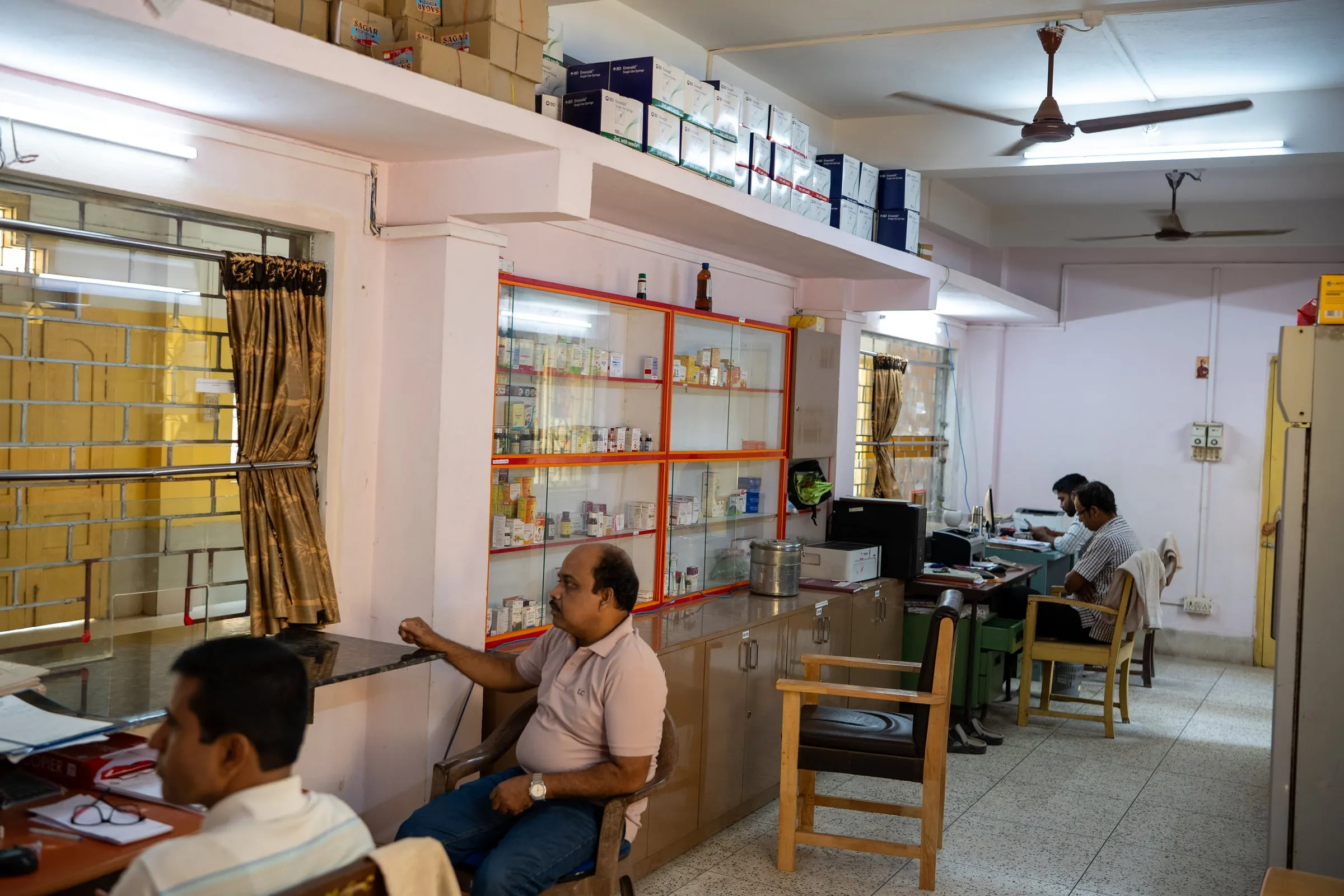 The dispensary at the Medical Service Centre