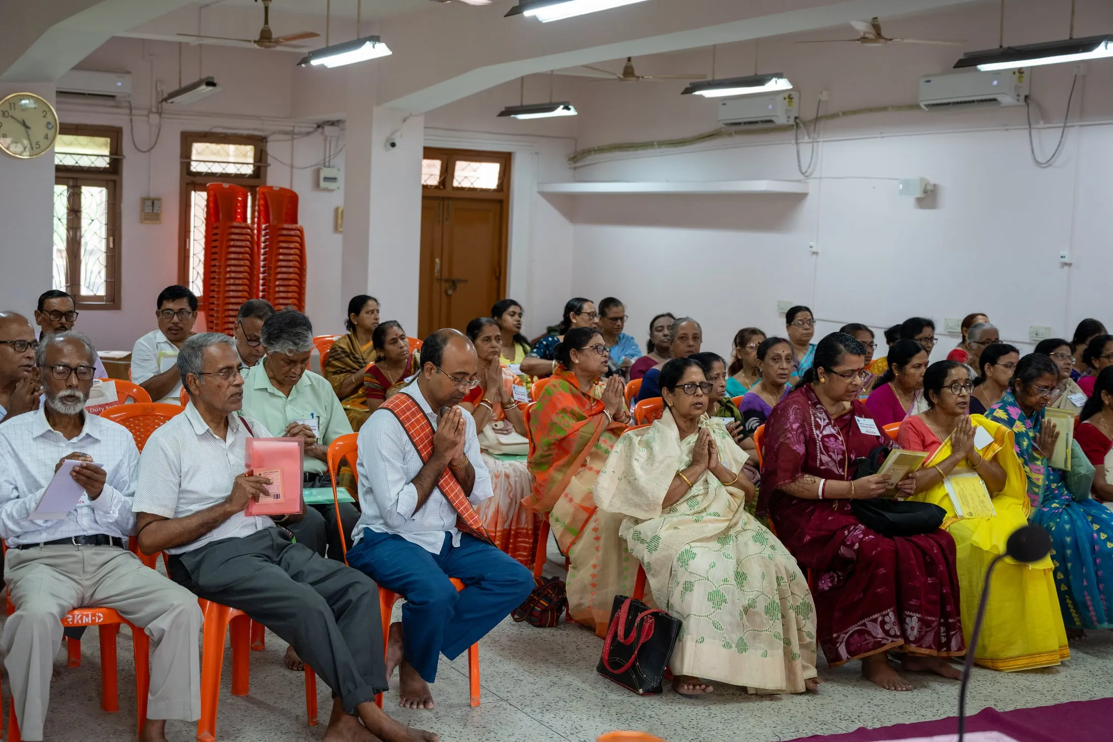 Delegates at a retreat