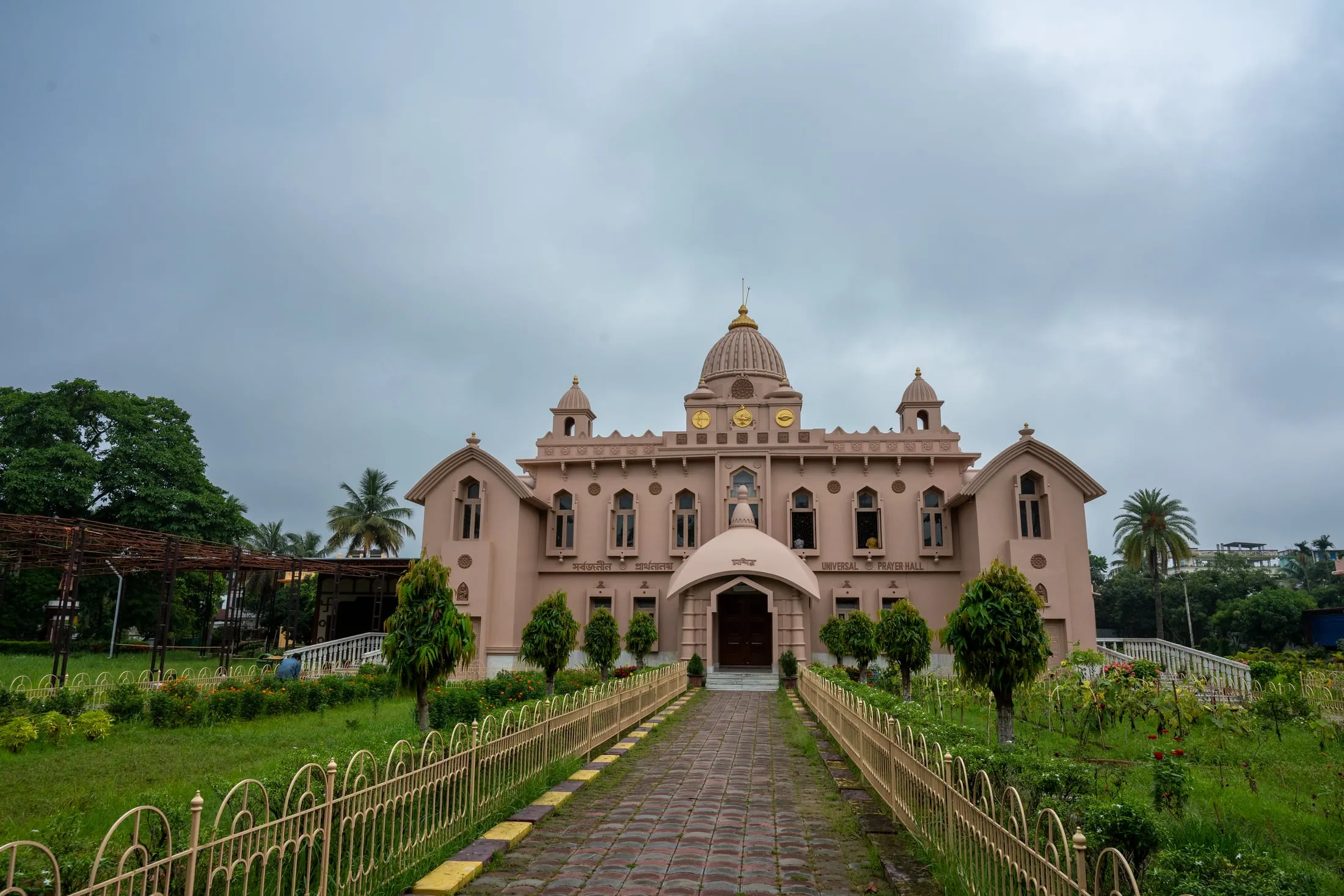 The temple from the approach path