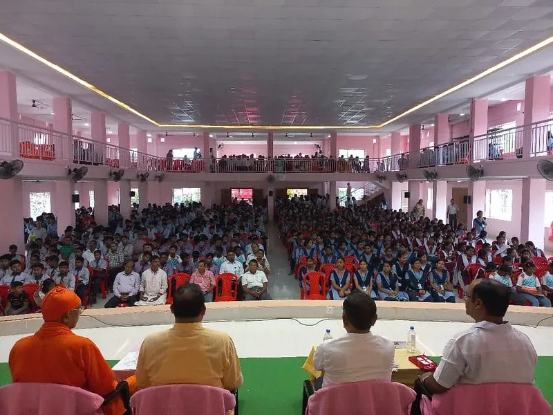 A youth convention seen from the platform